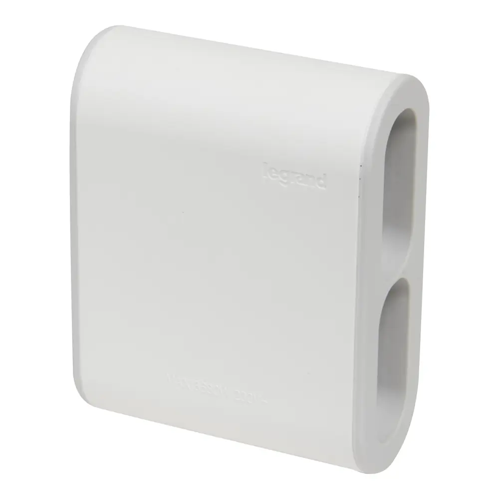 Разветвитель Legrand 4 розетки без заземления 6 А цвет белый/серый STLM-2153199