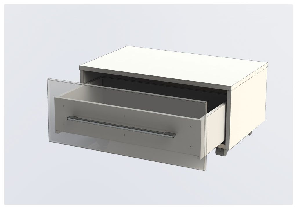 Тумба подкатная Aquanet Верона 58 белый (1 ящик) 00175400 - Вид №4