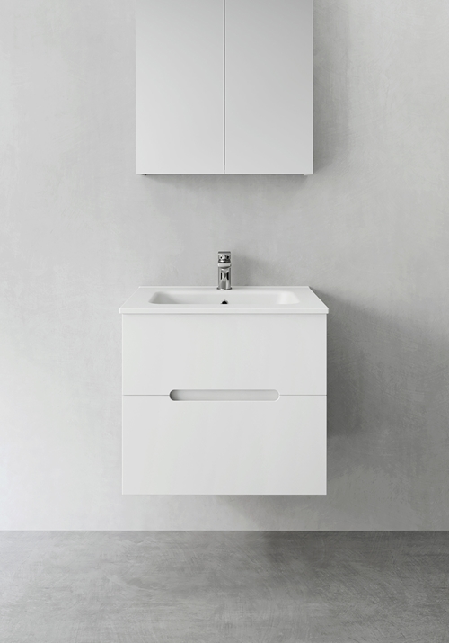 1390220 Шкаф Для Умывальника Compact Sun White Matt 600 Hafa  Белый 