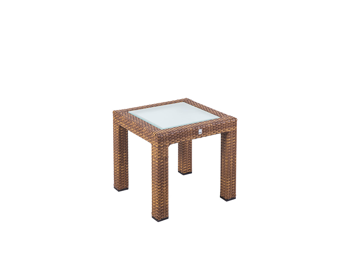 68.00.0328 Журнальный столик Bellini Tobacco - стеклянная столешница - 50 x 50 Mbm 