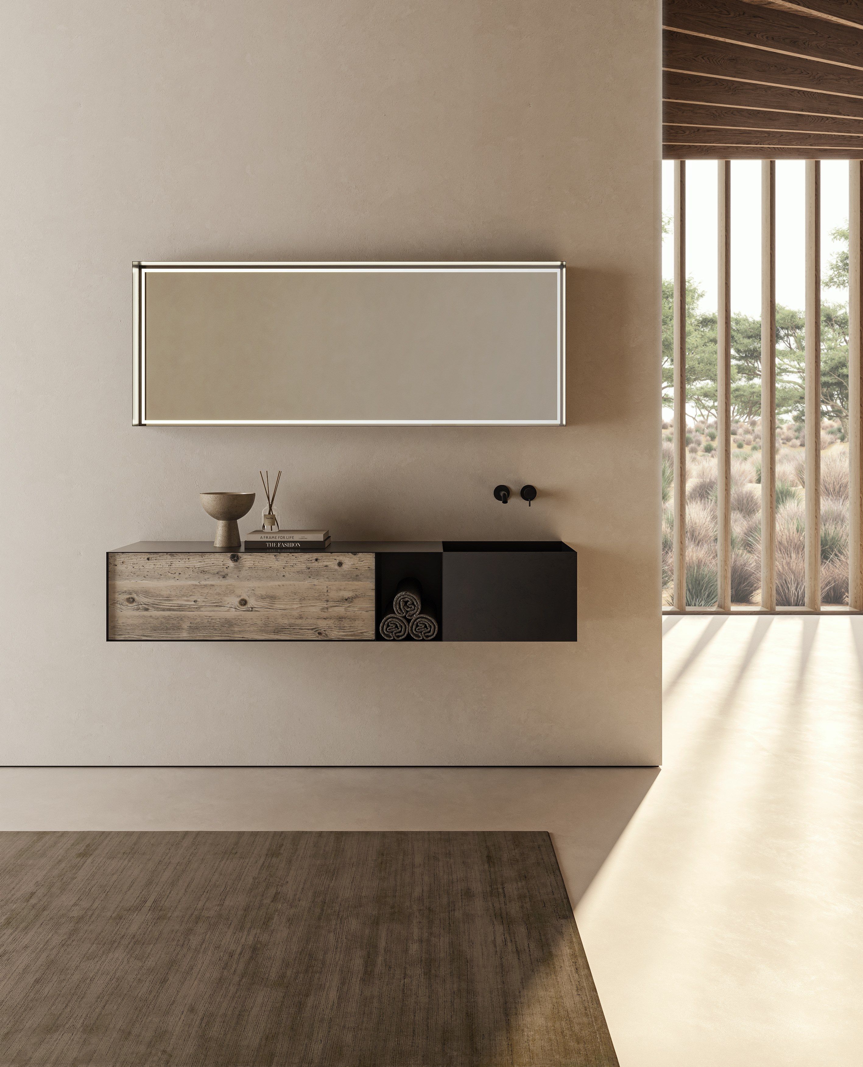 Подвесной туалетный столик из листового металла с дверцами Moab Zero20 ARCH-00133463 - Вид №3