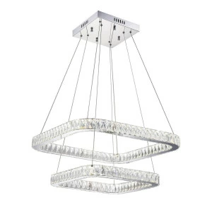 Подвесной светильник квадратный серебристый Citilux Eletto Granda EL336P70 CITILUX ДИЗАЙНЕРСКИЕ, ELETTO GRANDA 00-3889848 Серебро