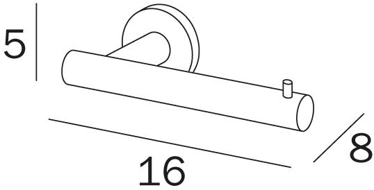 INDA® Держатель металлического рулона Touch A4625a - a46250 - Вид №2