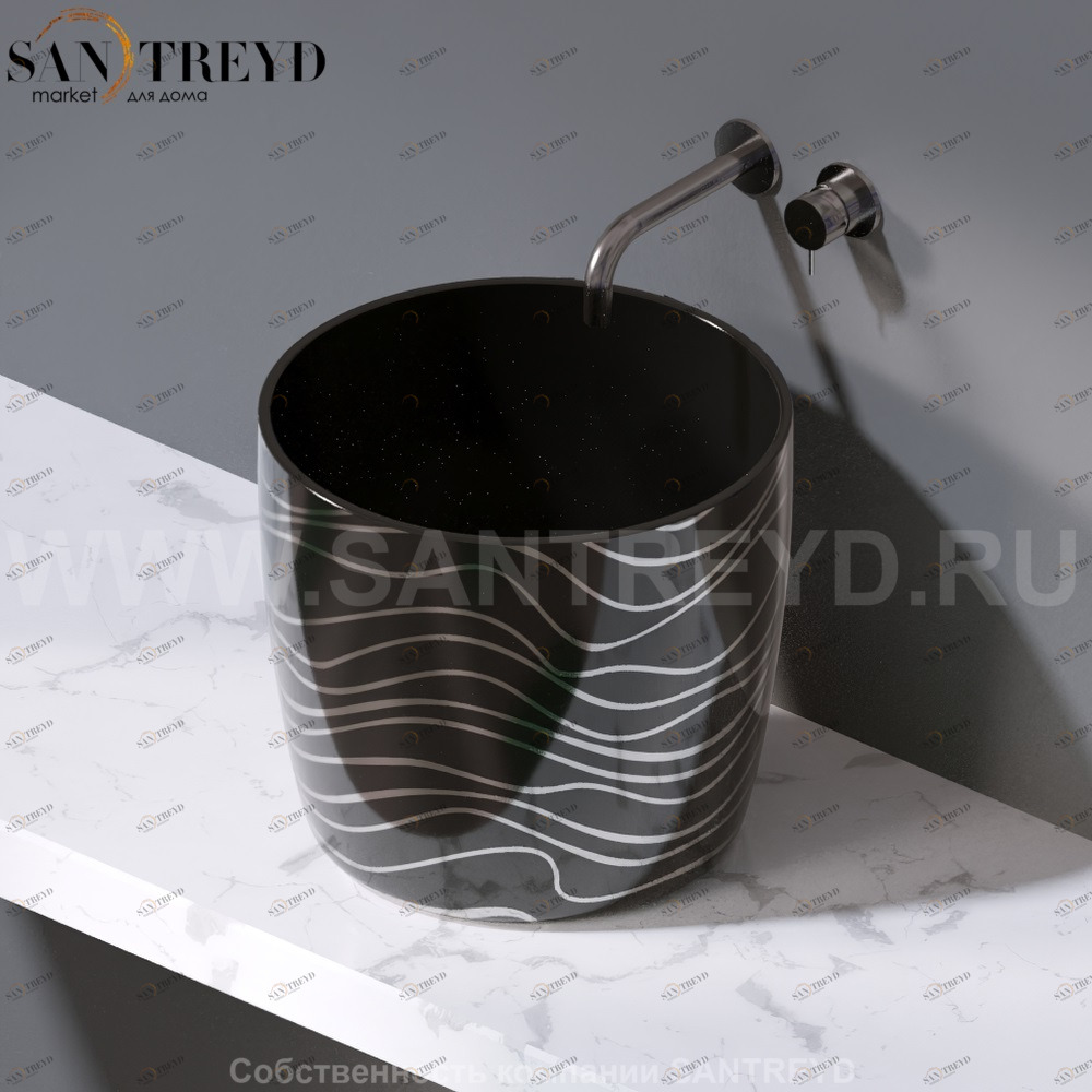 L106.411P Накладная раковина на столешницу  овальная A. e T. Italia PILLAR AeT ITALIA