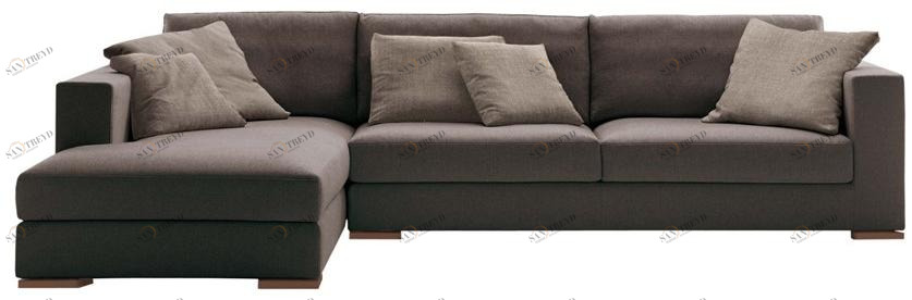 JESSE Диван из ткани с шезлонгом Alfred sun-id-1410637