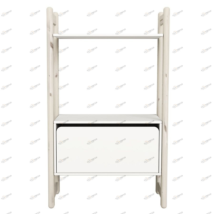 Гарнитур Midi В, 1 полка и 1 комод, белый, искусственно состаренный Flexa 812630390