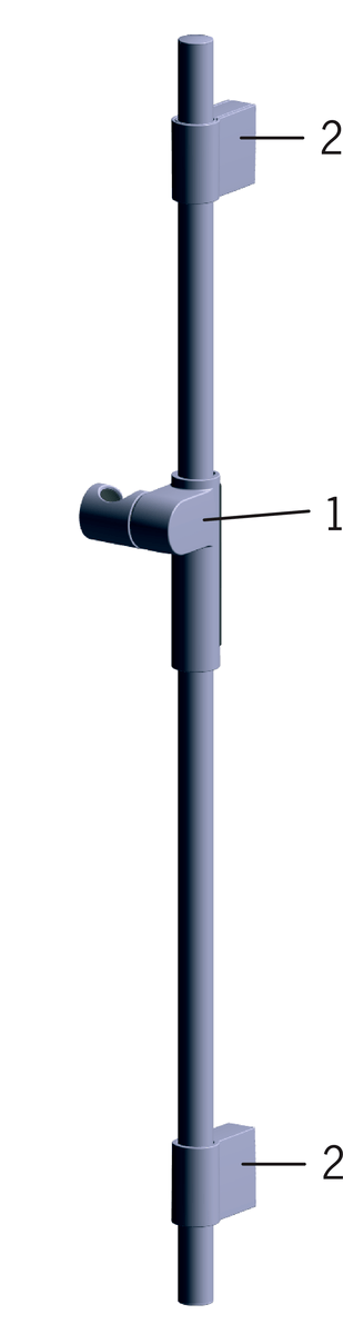 Oras 421 Душевой комплект 421 Hydractiva Хром/Cветло-серого  - Вид №4