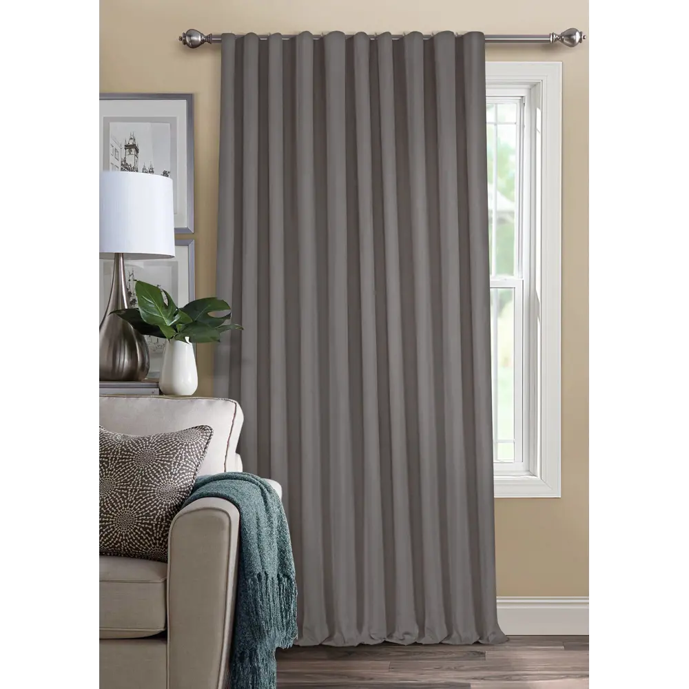 Ткань Santreyd Pharell для штор блекаут темно-серый 295 см 89254717 STLM-1372517 - Вид №3