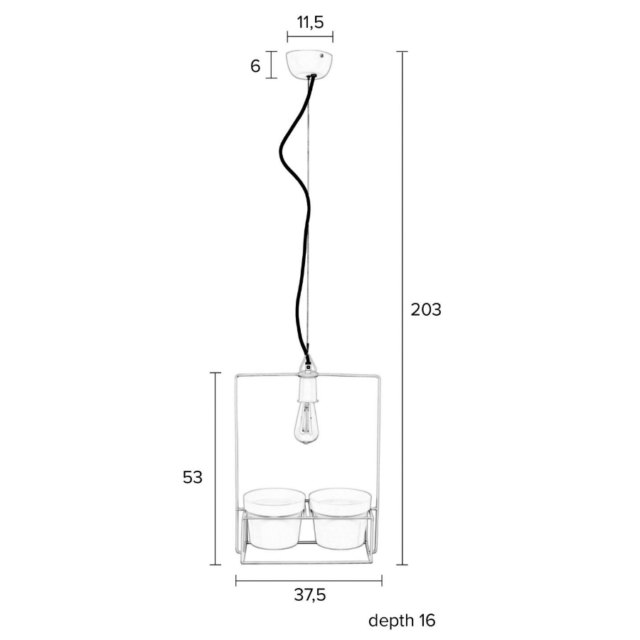 Лампа подвесная Bart White Label Living 5300138 - Вид №5