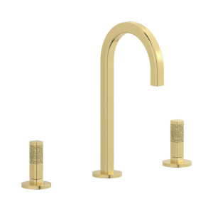 Смеситель для раковины на 3 отверстия с коротким изливом в комплекте с донным клапаном. WE ARE IB ei392is_4 Brushed Pale Gold Elio