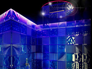 Круглая потолочная душевая головка из нержавеющей стали с хромотерапией