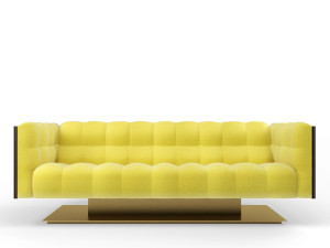 3-местный тканевый диван capitonné