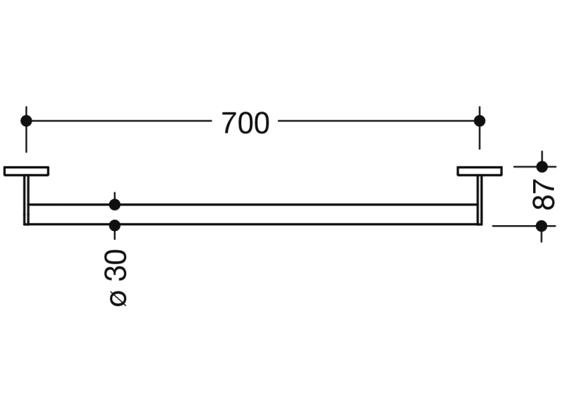 900.36.03440 ручка для захвата HEWI System 900 - Вид №1