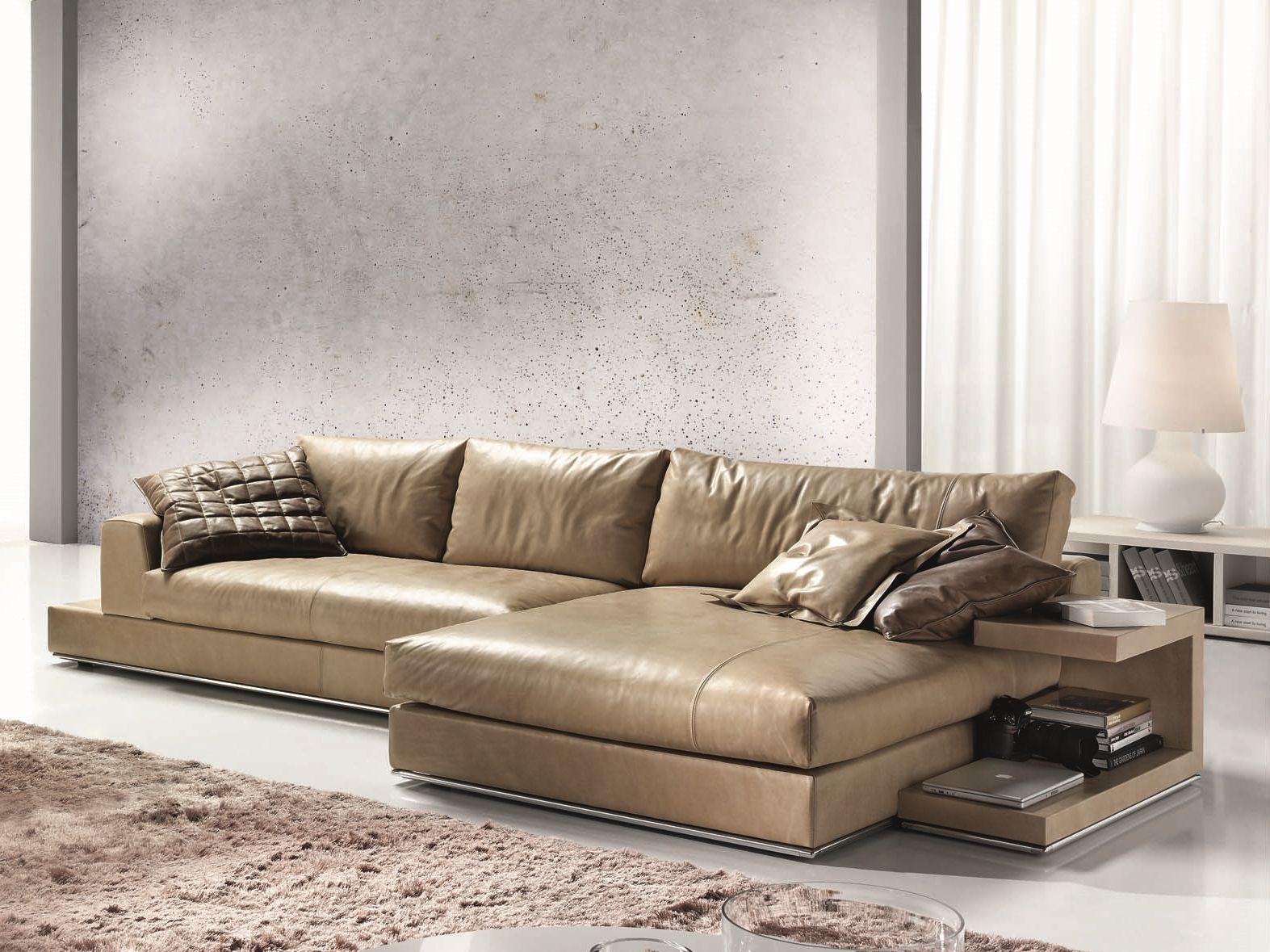 Кожаный диван с полуостровом Former In Italia My Way Plus ARCH-00099237