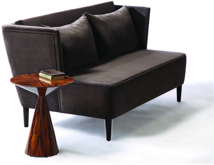 HMD INTERIORS Круглый сервисный столик из фанерованной древесины Lola sun-id-1490811 - Вид №1