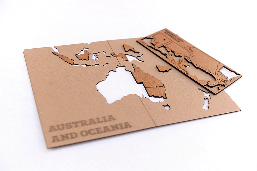 17-03 Пазл «карта мира» коричневая 150х90 см new Mimi  - Вид №7