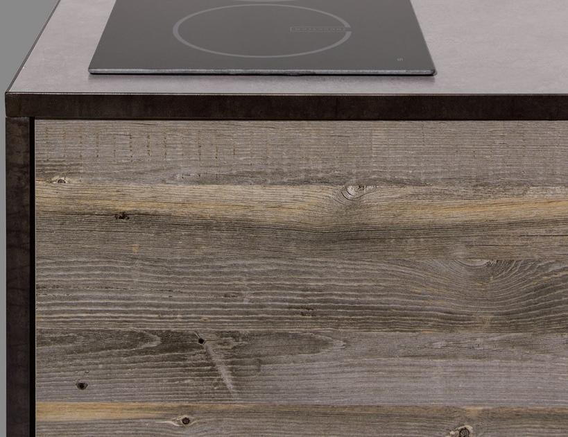 sanwacompany Мини-кухня из дерева без ручек Pattina sun-id-1489879 - Вид №6