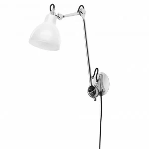 Спот настенный на штанге с белым плафоном хром Loft 865614 LIGHTSTAR LOFT 00-3891653 Белый;хром