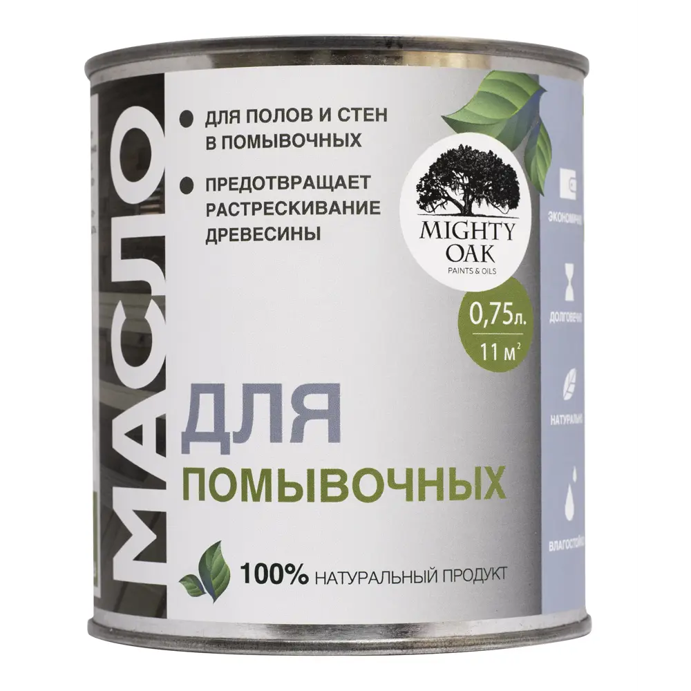 MIGHTY OAK Масло для защиты древесины в банях и помывочных 0.75 л 83588352 STLM-0042222