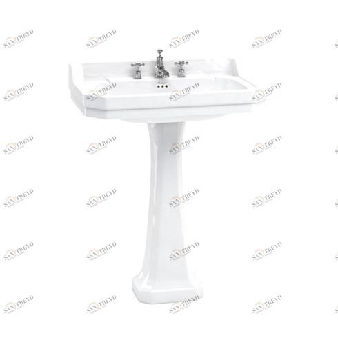 B18 3TH, P6 Пьедестал для раковины овальная Burlington EDWARDIAN