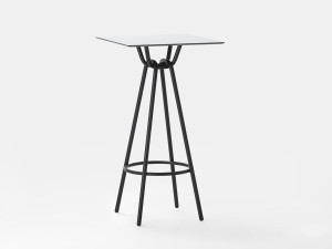 Высокий квадратный стол в HPL