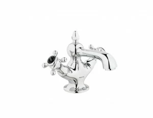 035006.N00.30 Смеситель для раковины на одно отверстие, черный фарфор Античная латунь