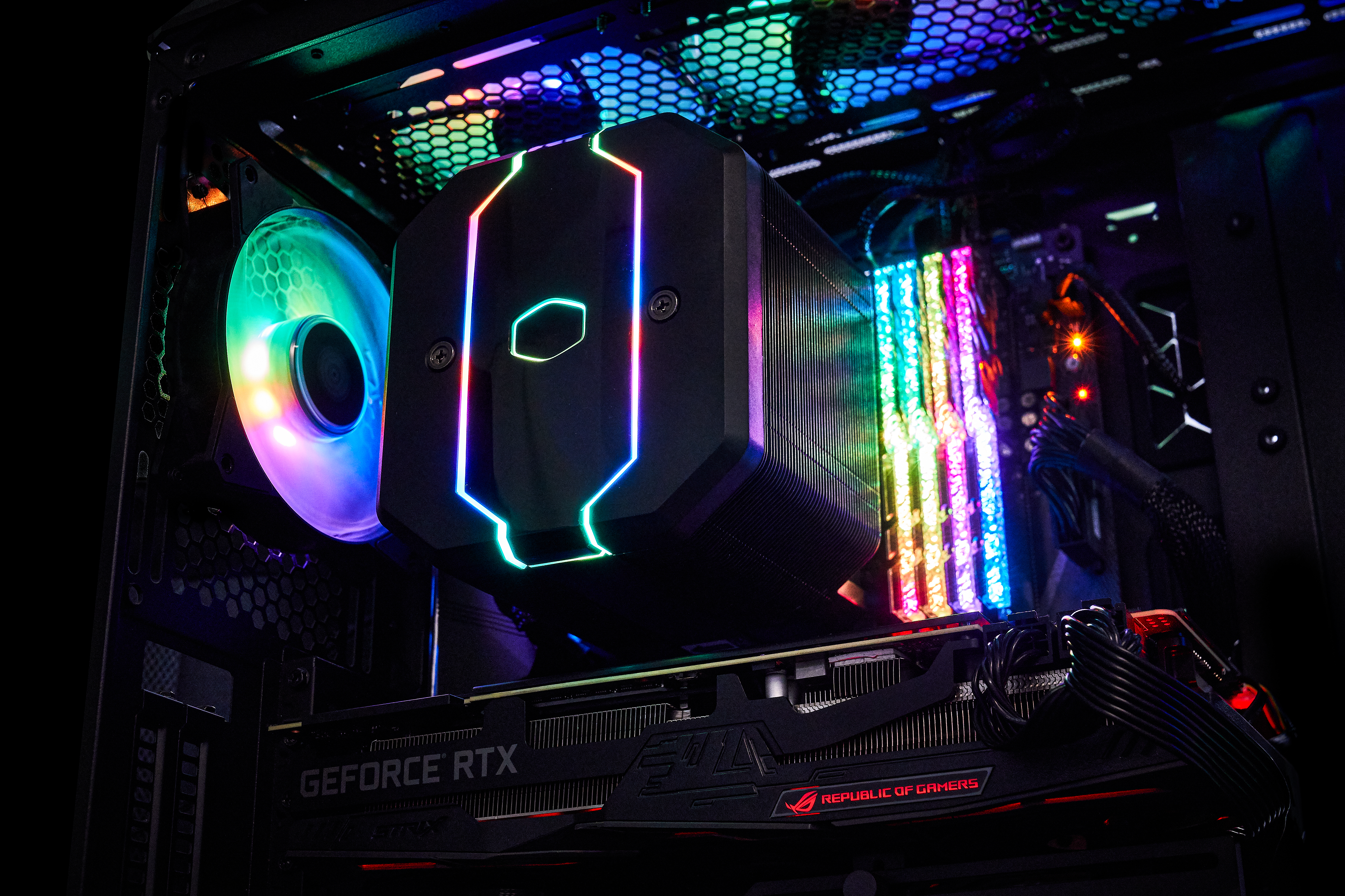 MAM-D6PN-120PA-R1 cpu air ma620m, 650-2000 rpm, 200w, argb led fan, argb led controller, full socket support Cooler Master Santreyd  - Вид №8