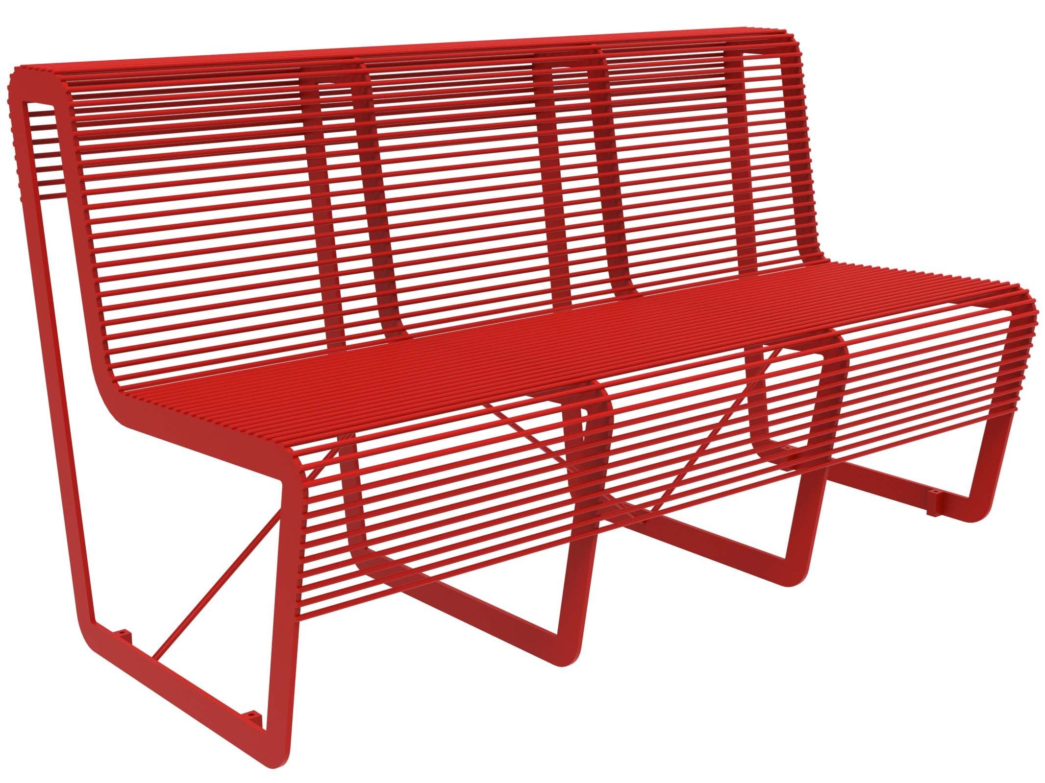 Оцинкованная стальная скамья со спинкой Lazzari Light ARCH-00099033 - Вид №27