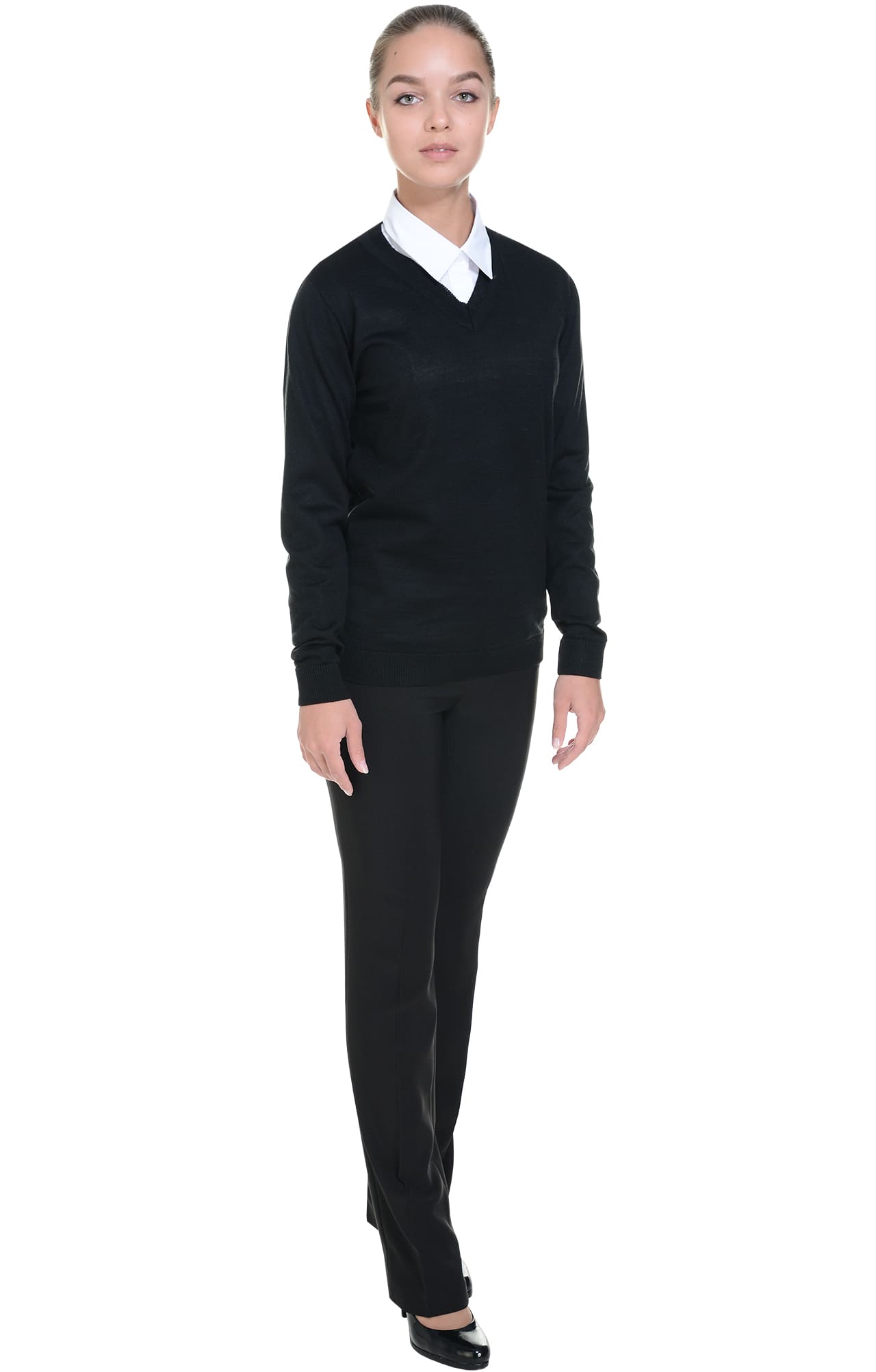 62548 Джемпер женский черный  Толстовки, рубашки, футболки, тенниски  размер 44-46 Спецодежда  - Вид №4