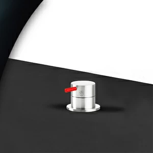 Смеситель для раковины сталь глянцевая с красной ручкой Toki Radomonte TKI12LCIL25