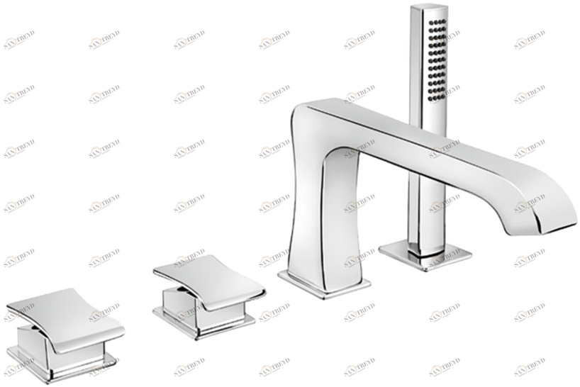 Fir Italia Комплект для ванны с ручным душем на 4 отверстия Déco 87 8748552
