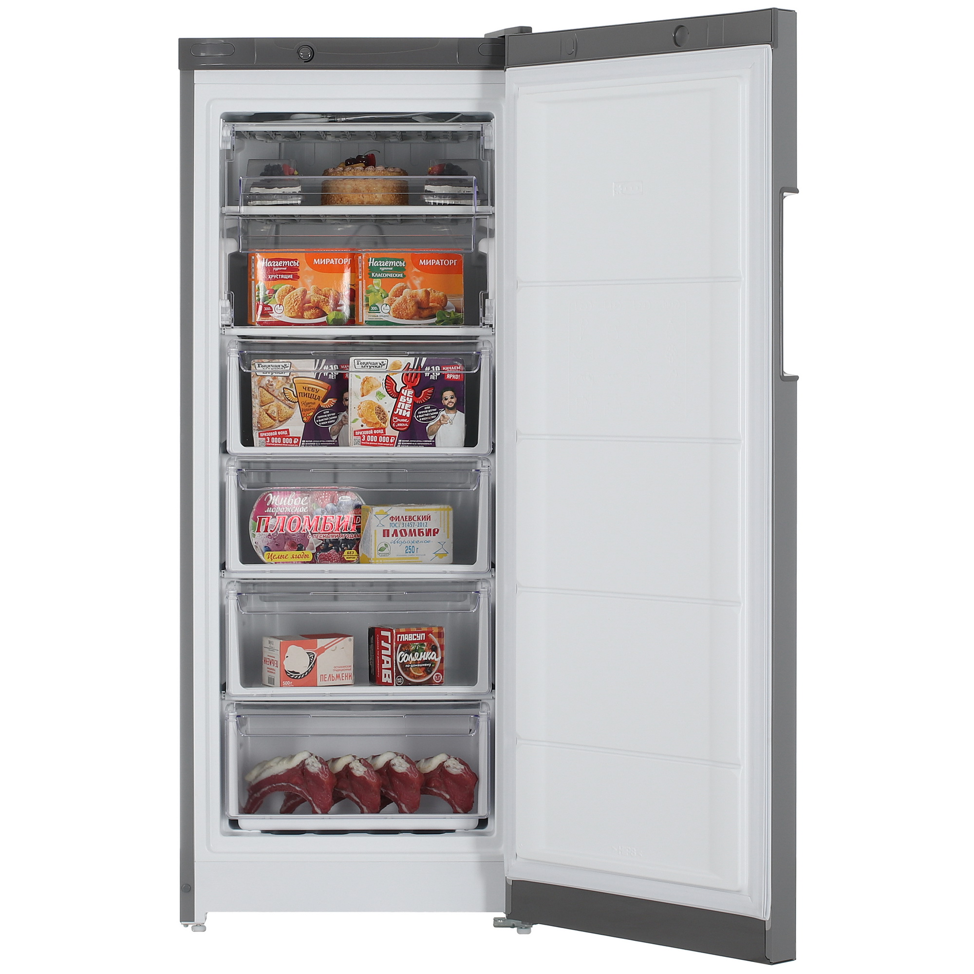 9221596 Морозильный шкаф  Indesit DSZ 4150 G серый STDN-0103051 - Вид №5