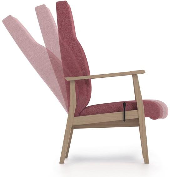 PIAVAL Кресло Recliner из ткани с подлокотниками Swing | health & care 16-66/1r - Вид №3