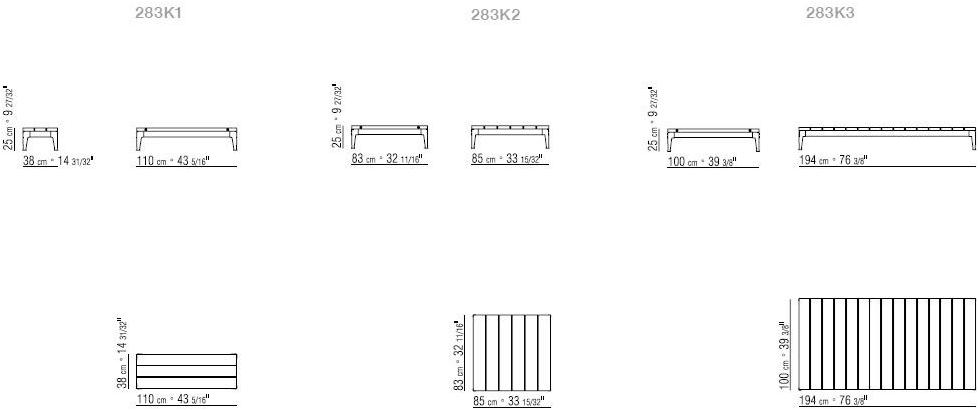 Flexform Прямоугольный садовый журнальный столик в ироко Pico outdoor sun-id-1473836 - Вид №4