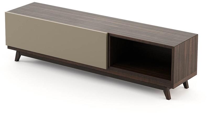 Laskasas Деревянная тумба под ТВ с откидными дверцами sun-id-1359657 - Вид №2