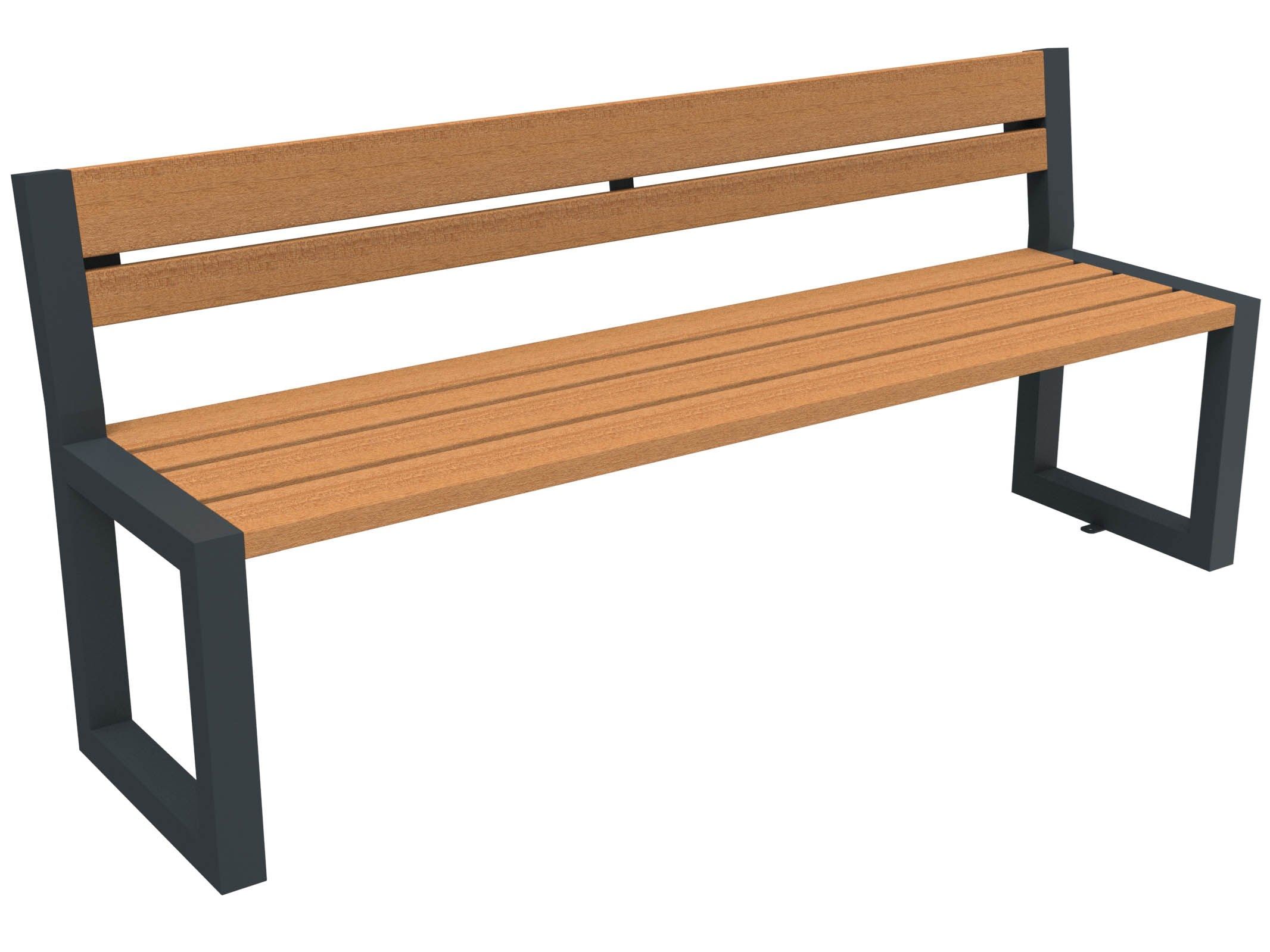 Скамья из окуме со спинкой Lazzari ритм ARCH-00140158 - Вид №31