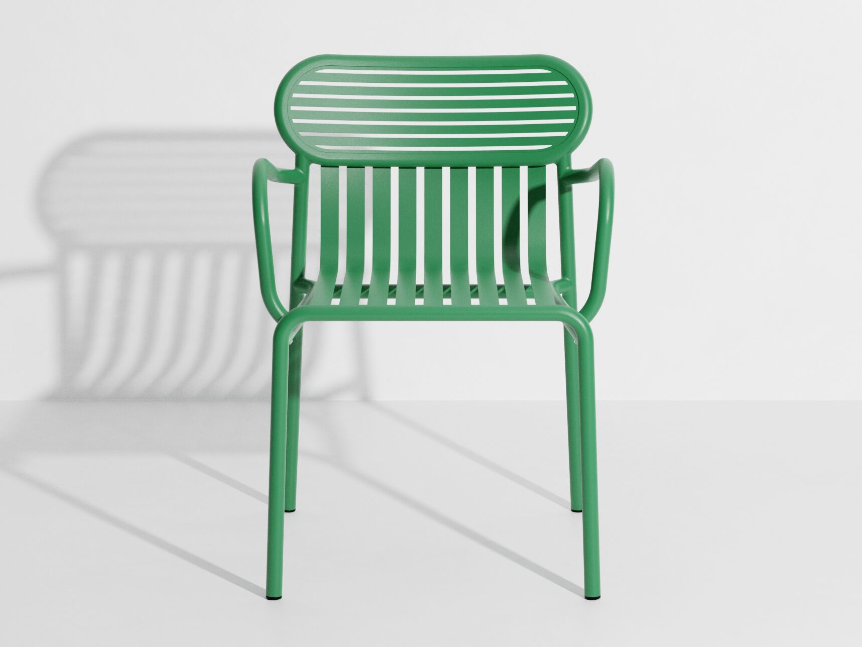 Алюминиевый штабелируемый стул с порошковым покрытием с подлокотниками Petite Friture выходные ARCH-00096326 - Вид №25