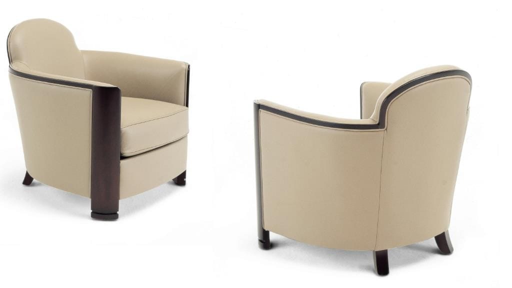 Кожаное кресло с подлокотниками HUGUES CHEVALIER Iconic ARCH-00050765