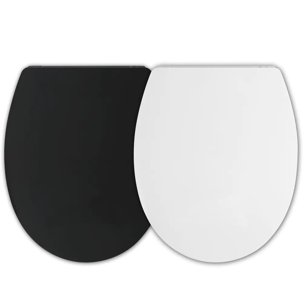 Сиденье для унитаза KONSENSA Силла с микролифтом цвет черный STLM-2146568 - Вид №10