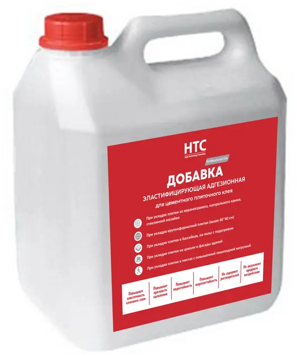Добавка HTC для эластичности и адгезии строительных смесей 3 л 88677622