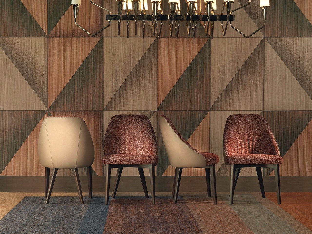 Мягкий стул из ткани Borzalino Neil ARCH-00035608 - Вид №8