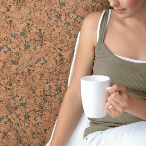 Пробка CorkStyle Wall design Monte Green (Гладкая) 600х300 мм 1000900040 - Вид №1