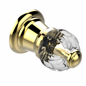 U1D-26BT Ручка малая Thg-paris Mandarine со светлым хрусталём Покрытие PVD золотистый цвет