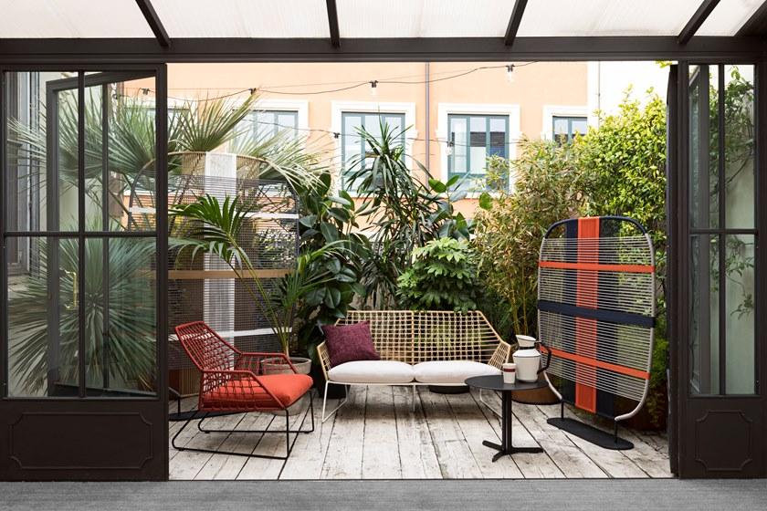 Saba Italia Садовое кресло из ткани и полиэтиленовых тросов New york soleil sun-id-1357286 - Вид №4