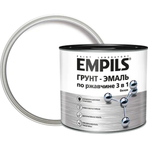 Грунт-эмаль по ржавчине 3в1 Empils PL гладкая цвет белый 2.7 кг 84434163 STLM-2053285