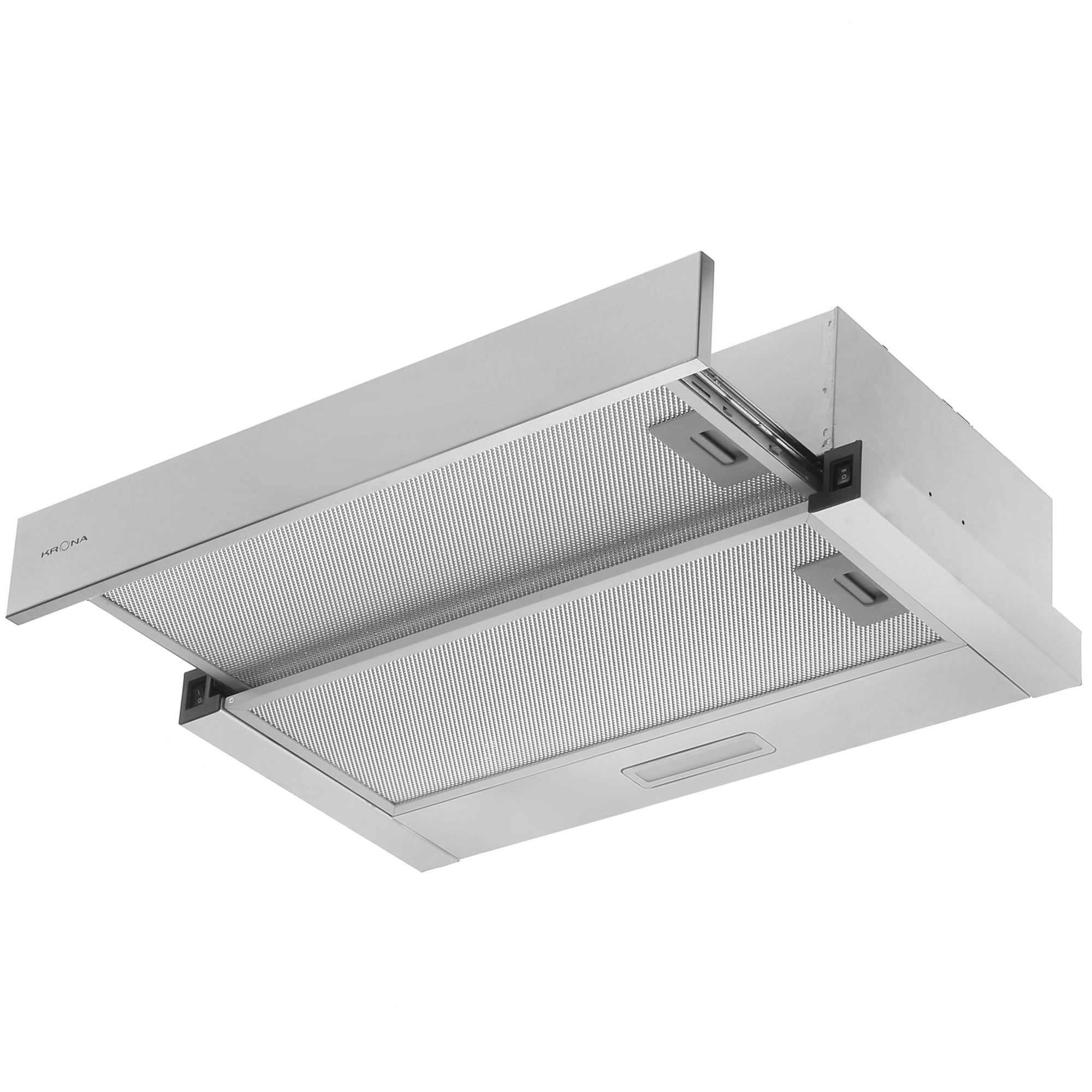 8118332 Вытяжка телескопическая KRONA KAMILLA R 600 серебристый/серебристый STDN-0103521 - Вид №2