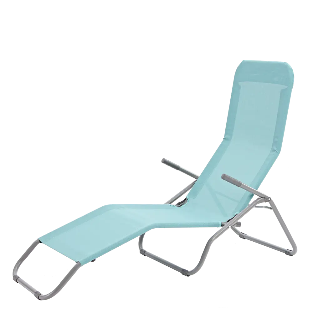 Шезлонг Veia Origami 137х61 см складной сталь/текстиль мятный 82232591 STLM-2107830 Santreyd 