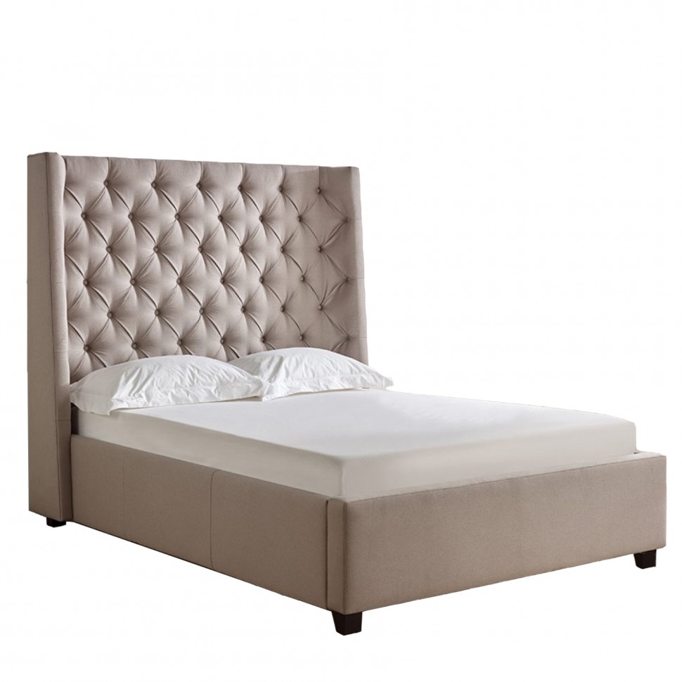 Кровать двуспальная 180х200 бежевая Carlyle ICON DESIGNE ДИЗАЙНЕРСКИЕ 177946 Бежевый  - Вид №1