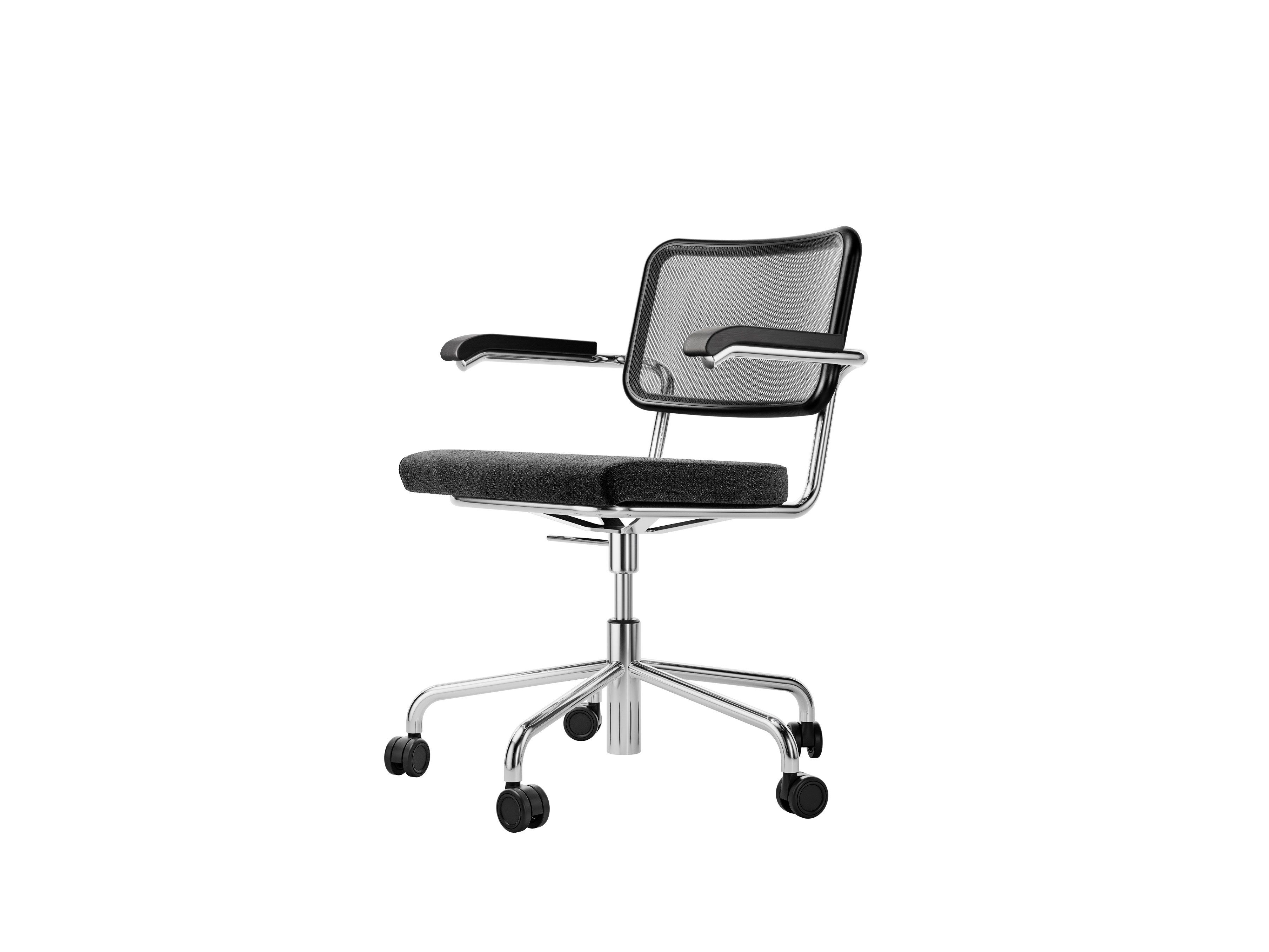 Мягкое вращающееся кресло со спинкой из синтетической сетки THONET S 32 / S 64 ARCH-00131568 - Вид №1