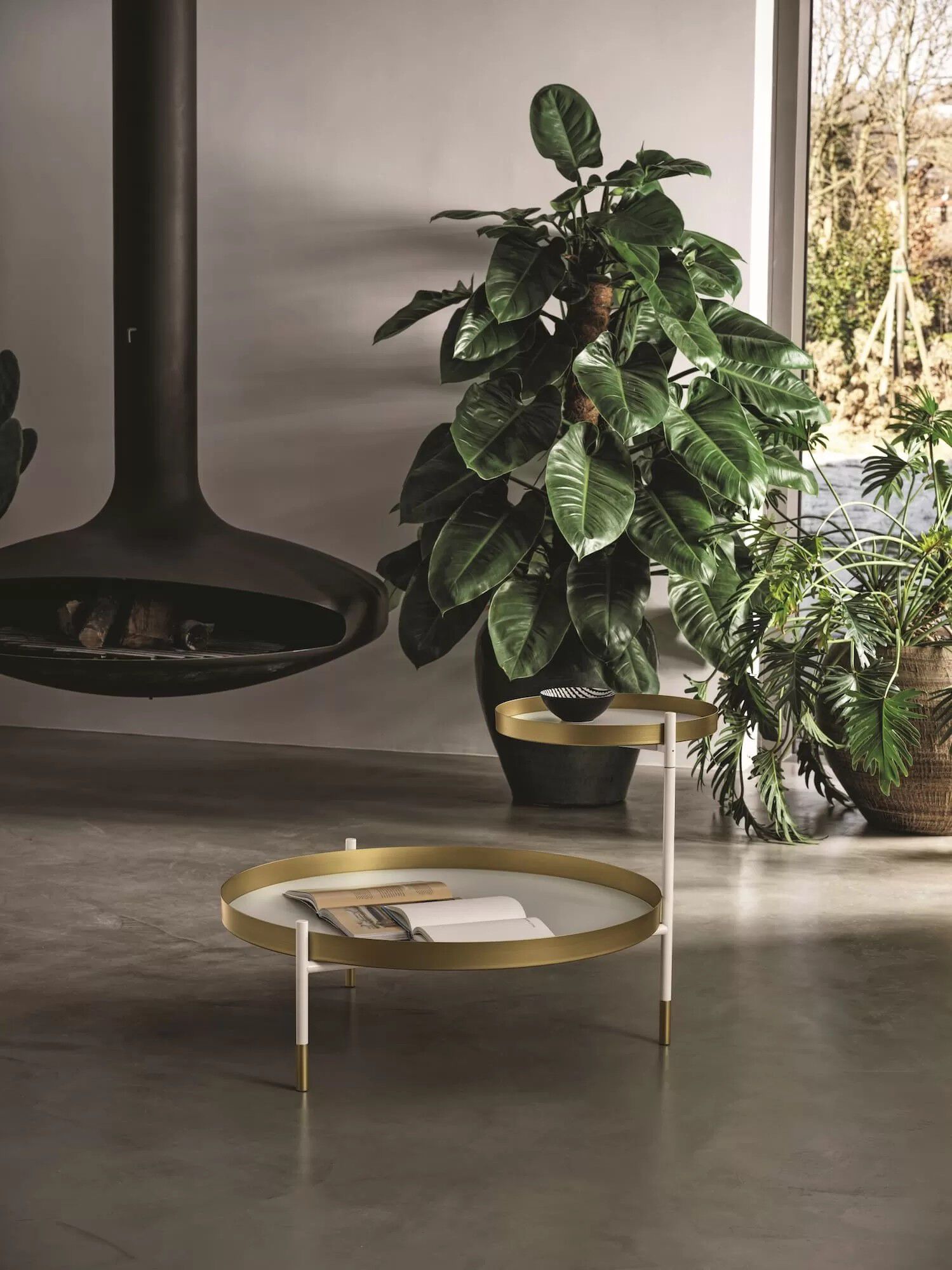 Стальной журнальный столик с столешницей SuperMarmo Bontempi Casa PLANET ARCH-00085079 - Вид №4